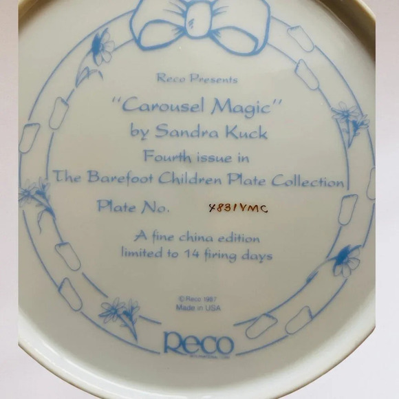 "Carousel Magic" Collector's Plate by Sandra Kuck - $39 Includes Shipping - Picture 6 of 8
